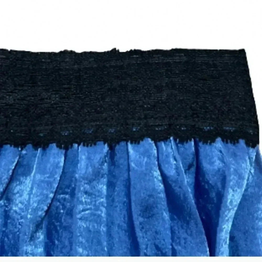Jesse & J Skirt Pleated Accordion Midi‎ Length Periwinkle Blue - Picture 4 of 11